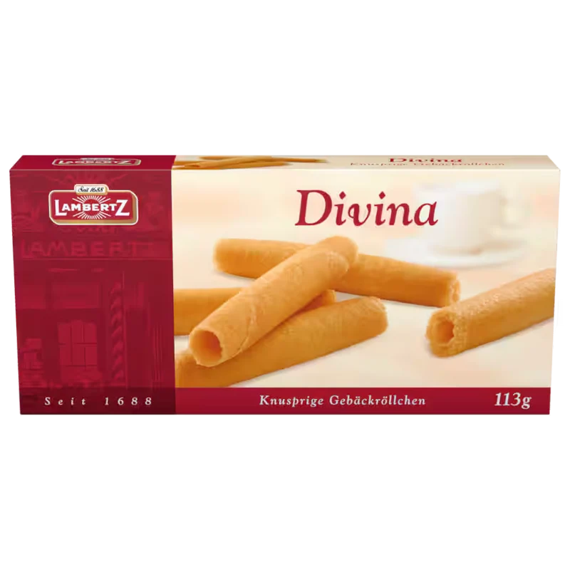 Lambertz Divina knusprige Gebäckröllchen, 113g
