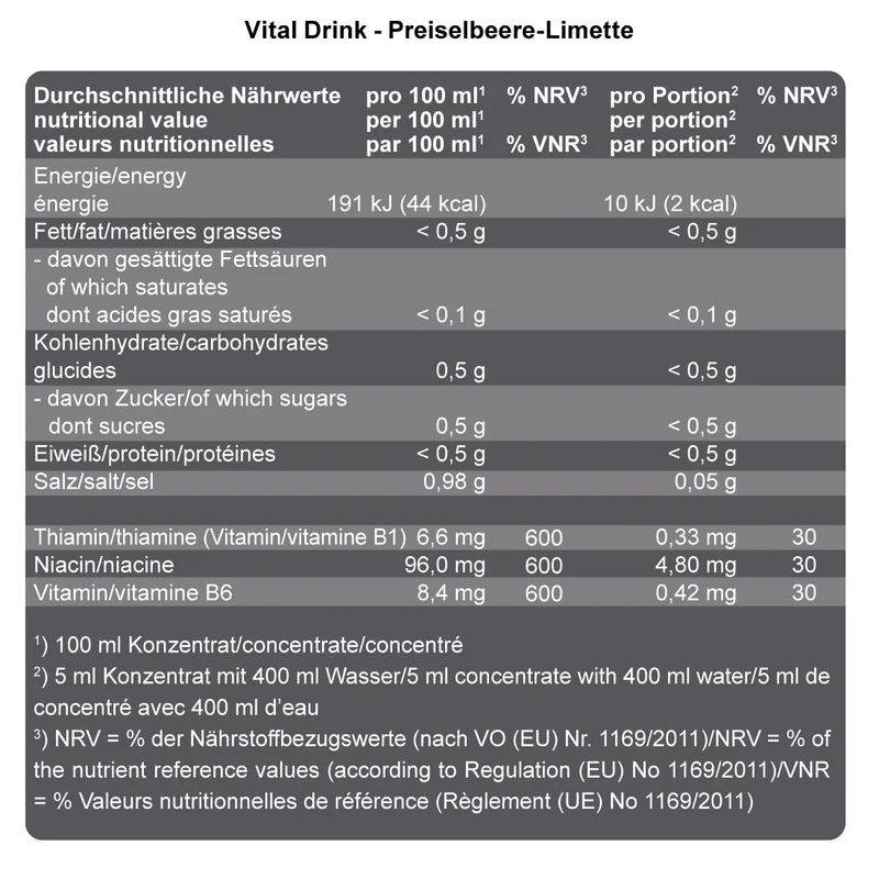 Vital Drink Zerop (1000ml)