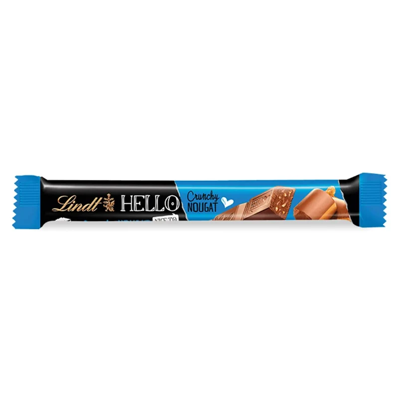 Lindt Hello Nougat Crunch Stick, Schokolade, 24x39g