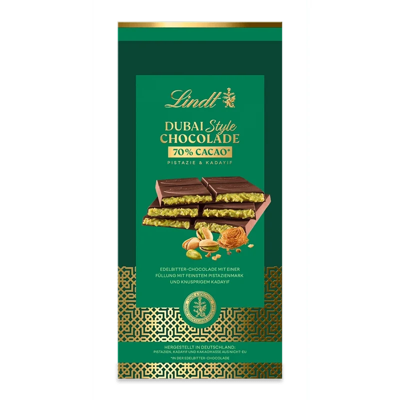 Lindt Dubai Style Chocolade Dunkel, 145g