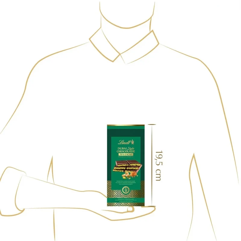 Lindt Dubai Style Chocolade Dunkel, 145g