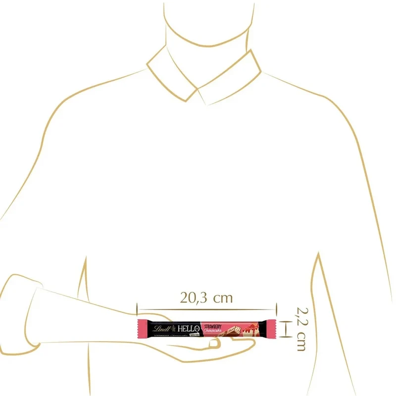 Lindt Hello Strawberry Cheesecake Stick 24x37g