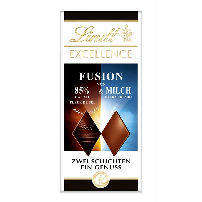 Lindt Excellence Fusion 85% Kakao Fleur de Sel & Milch | mit Meersalz 100g