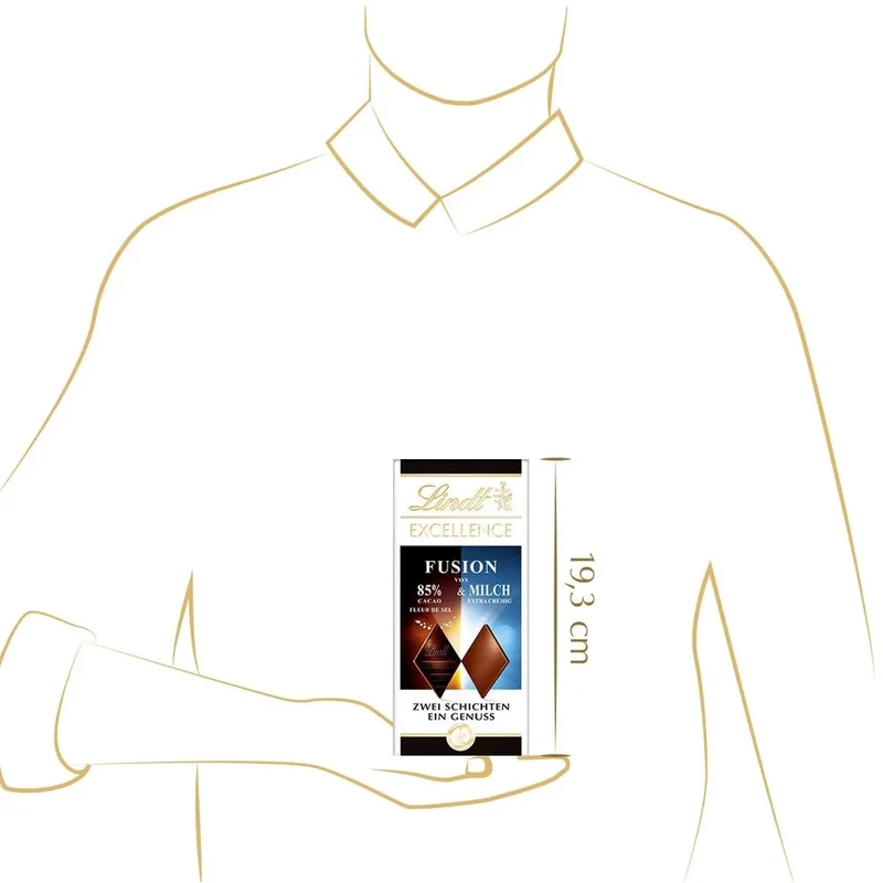 Lindt Excellence Fusion 85% Kakao Fleur de Sel & Milch | mit Meersalz 100g