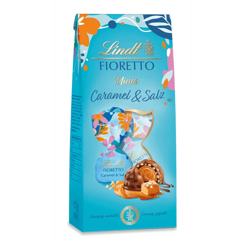 Lindt FIORETTO Minis Beutel Caramel & Salz, 115g