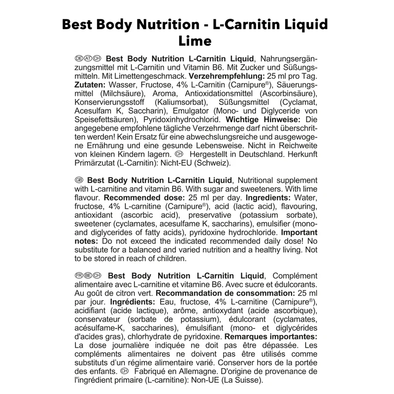 L-Carnitin Liquid (1000ml)
