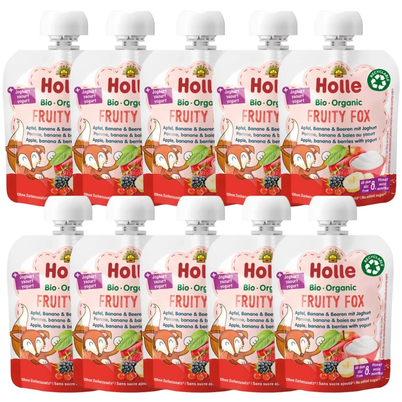 Bio Pouchy mit Joghurt ab dem 8. Monat (10x85g)