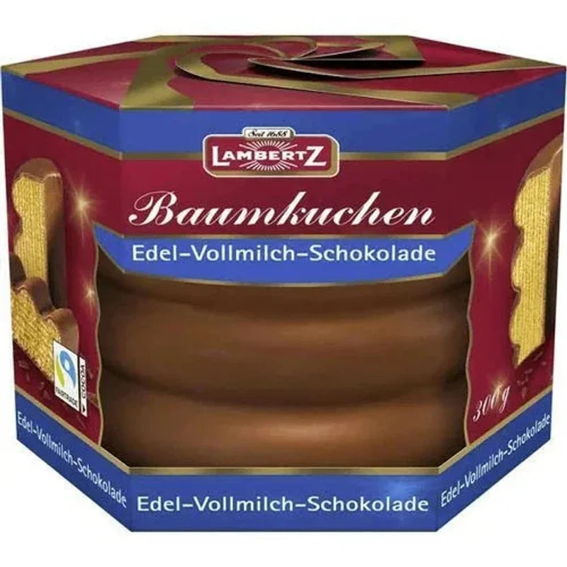 Baumkuchen Zartbitter / Vollmilch Schokolade Lambertz 2x 300g