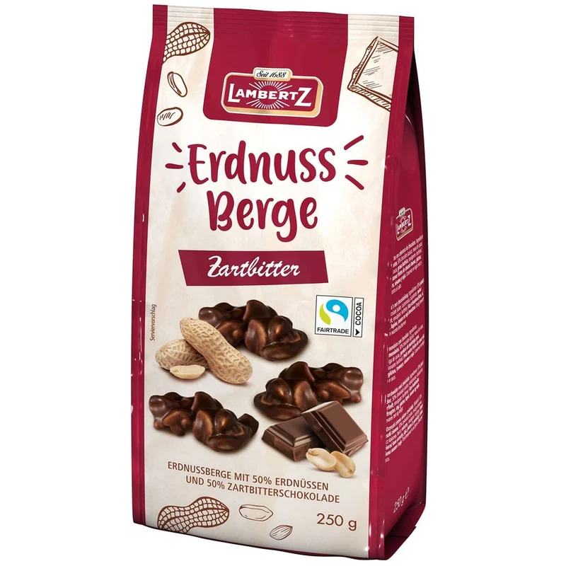 Lambertz Erdnussberge Zartbitter 250g