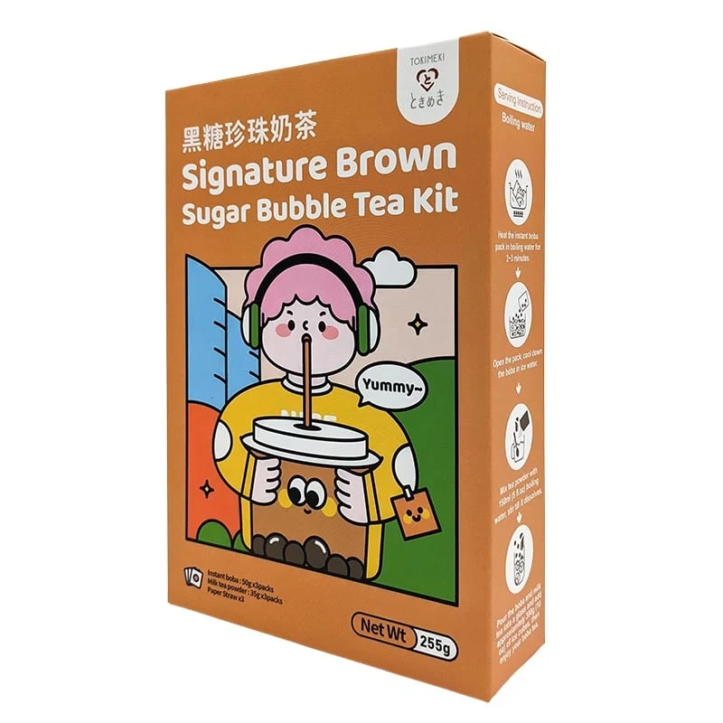 Bubble Tea Kit Brauner Zucker Tokimeki 3er-Pack