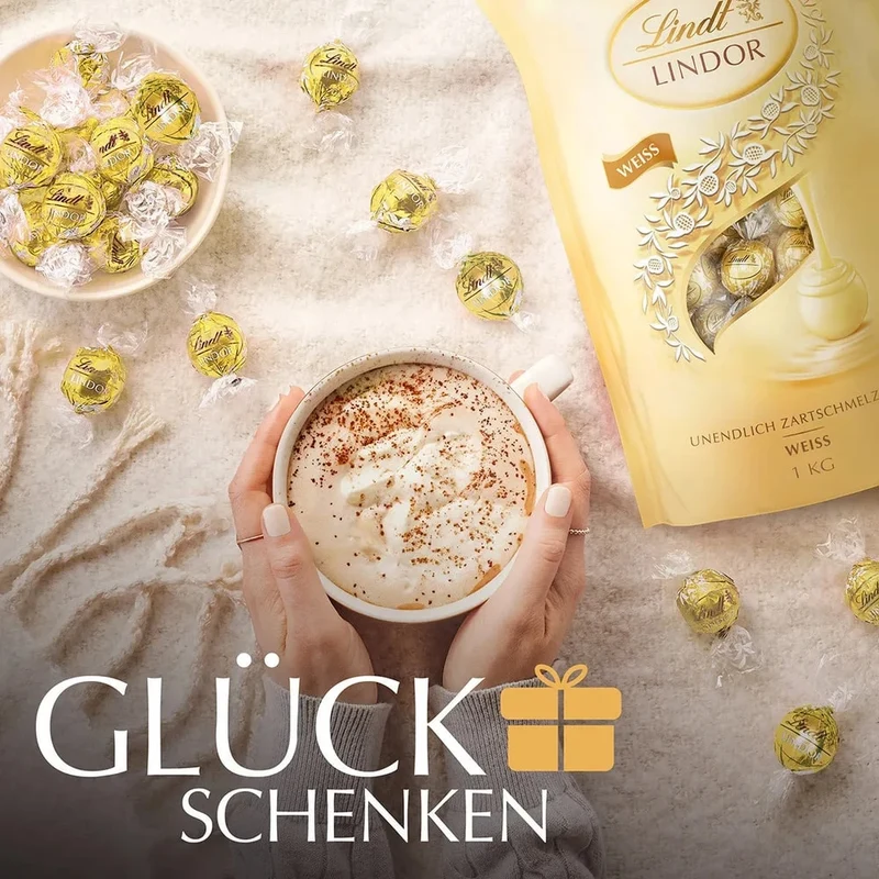 Lindt Lindor Kugeln Weiß, 1000g