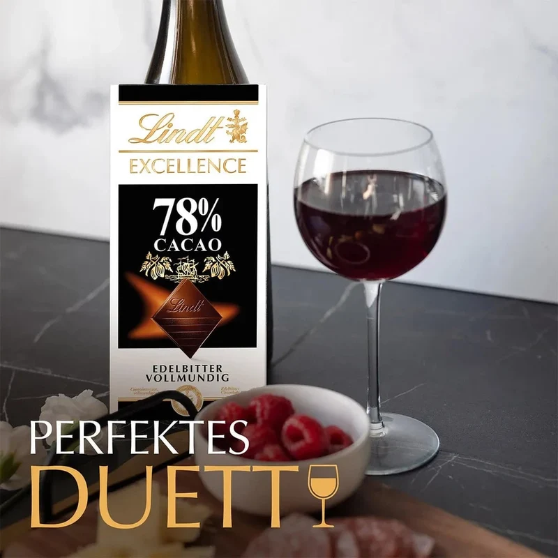 Lindt Excellence 78 % Edelbitter, 100g Tafel
