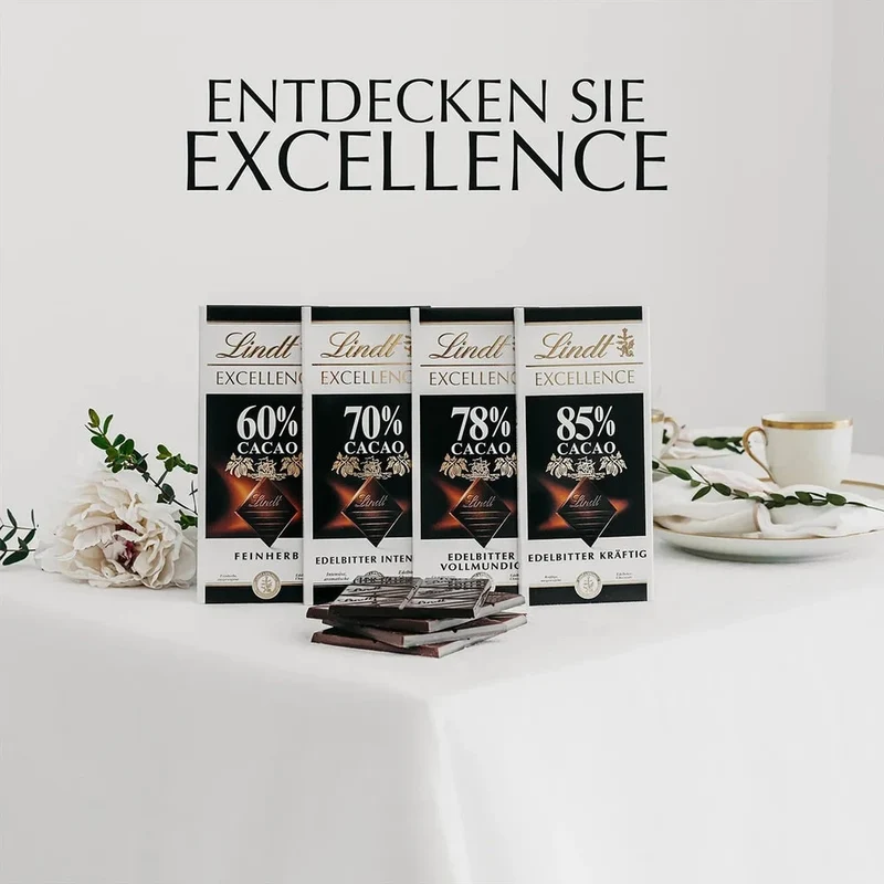 Lindt Excellence 78 % Edelbitter, 100g Tafel