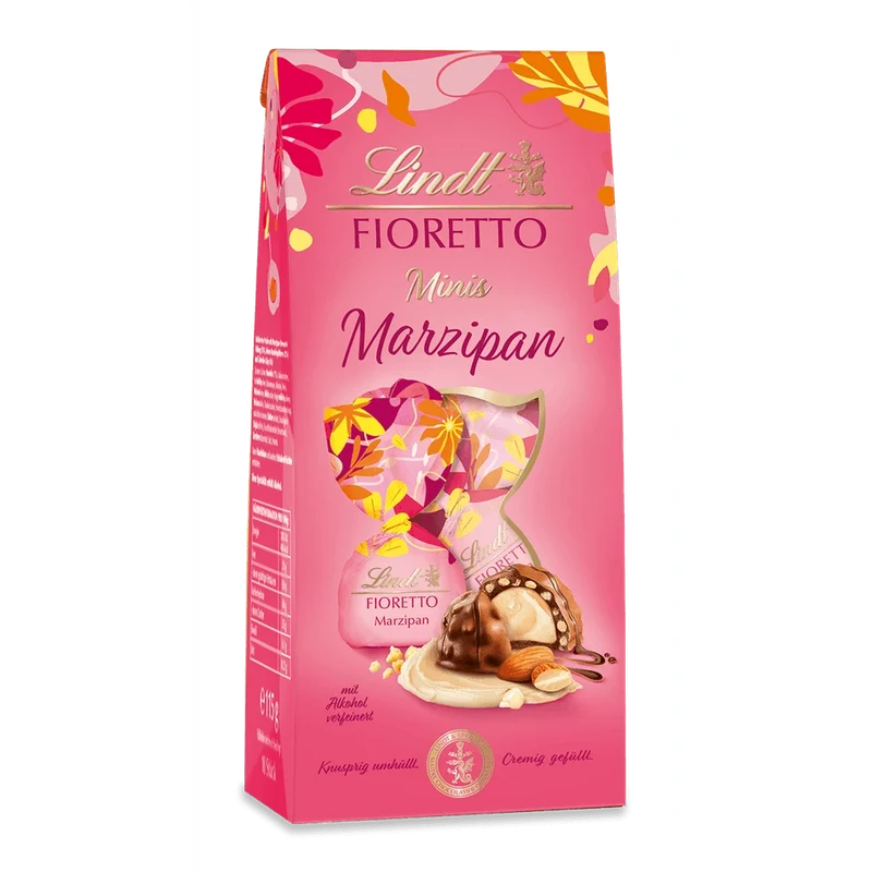 Lindt Fioretto Minis Marzipan - Knusper Pralinen 115 Gramm