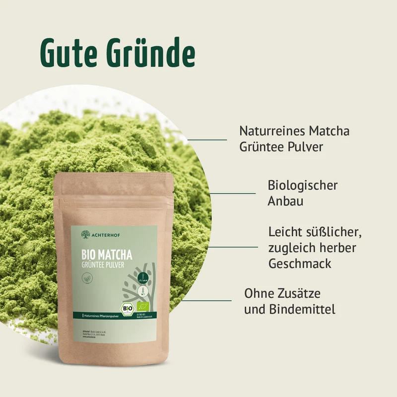 Bio Matcha Grüntee Pulver (250g)