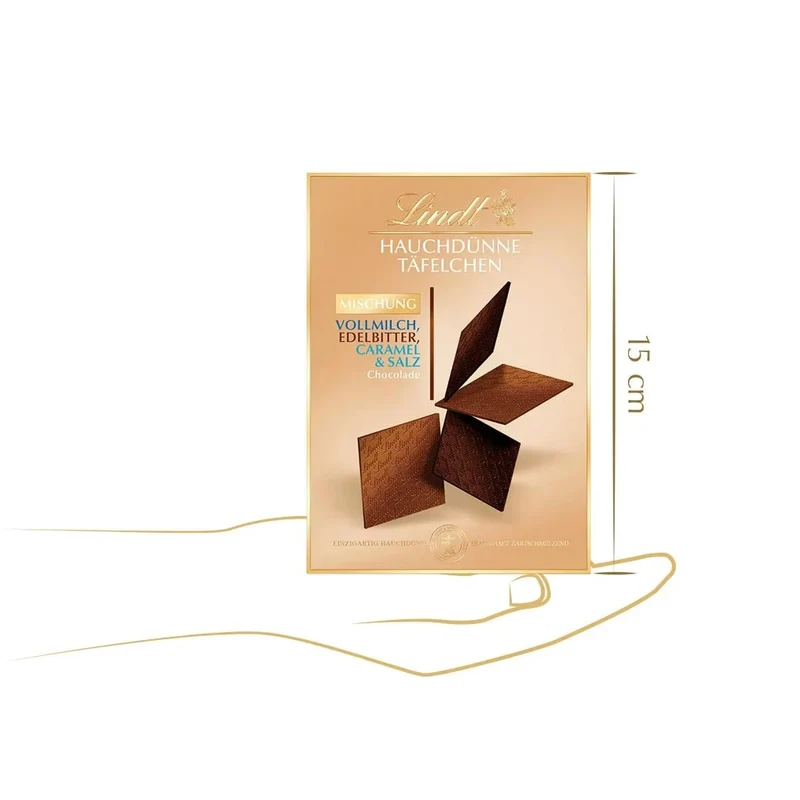 Lindt Hauchdünne Täfelchen Auslese 125g Packung