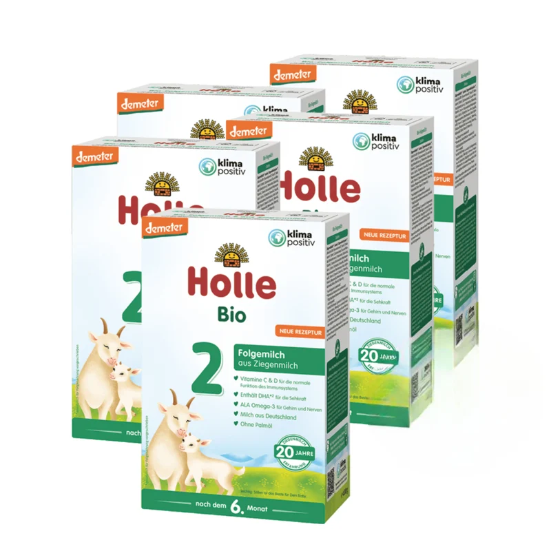 3er Pack Demeter Folgemilch 2 auf Ziegenmilchbasis - 5x400g - nach dem 6. Monat