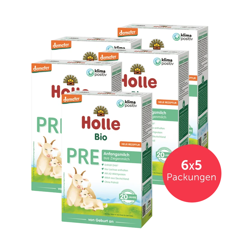 6er Pack Demeter Anfangsmilch Pre auf Ziegenmilchbasis - 5x400g - von Geburt an