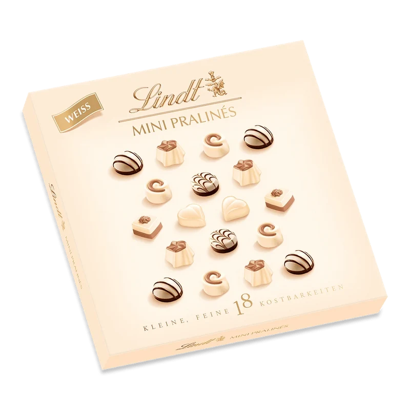 Lindt MINI PRALINÈS weiß, 90g