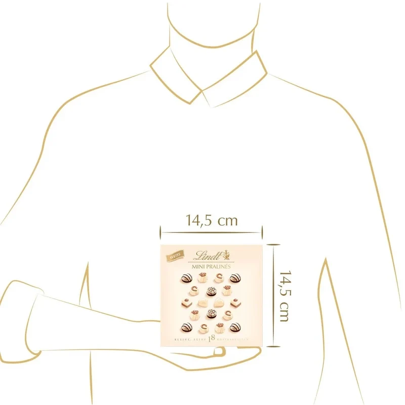 Lindt MINI PRALINÈS weiß, 90g