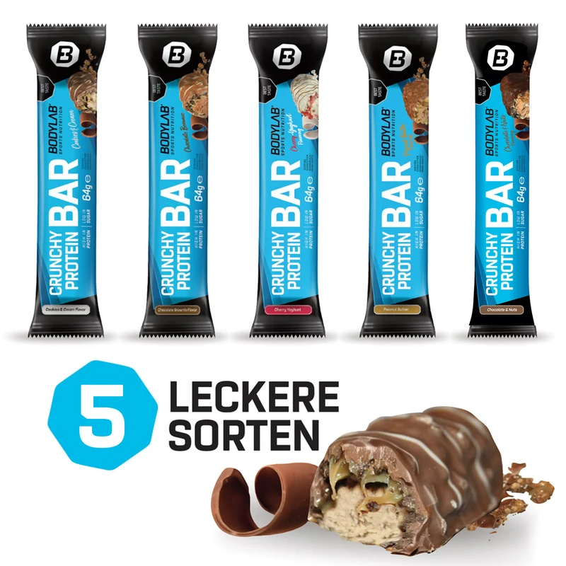 3 x Crunchy Protein Bar (je 12x64g)
