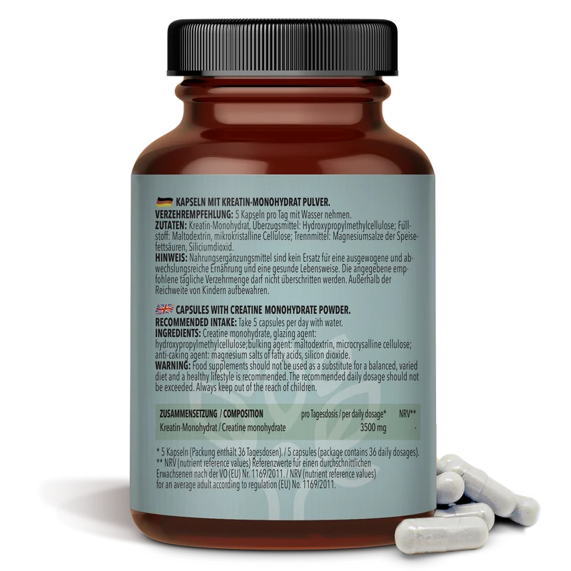Kreatin Monohydrat (180 Kapseln)