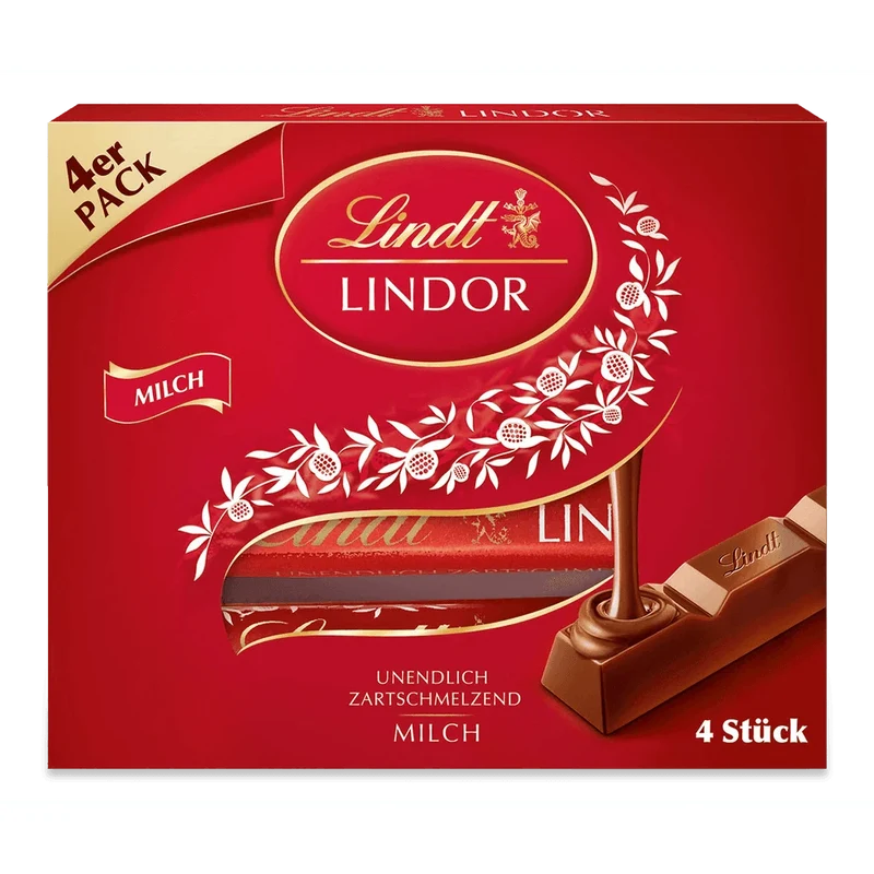 Lindt Lindor Stick Multipack Milch 4x 25g