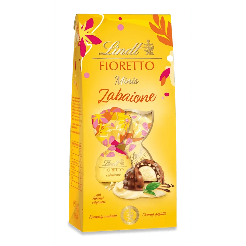 Lindt Fioretto Mini Zabaione, Pralinen, 8x 115g