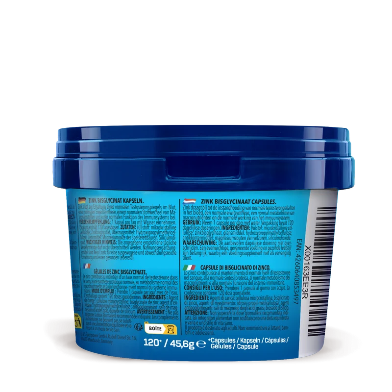 3 x Zinc Bisglycinate (je 120 Kapseln)
