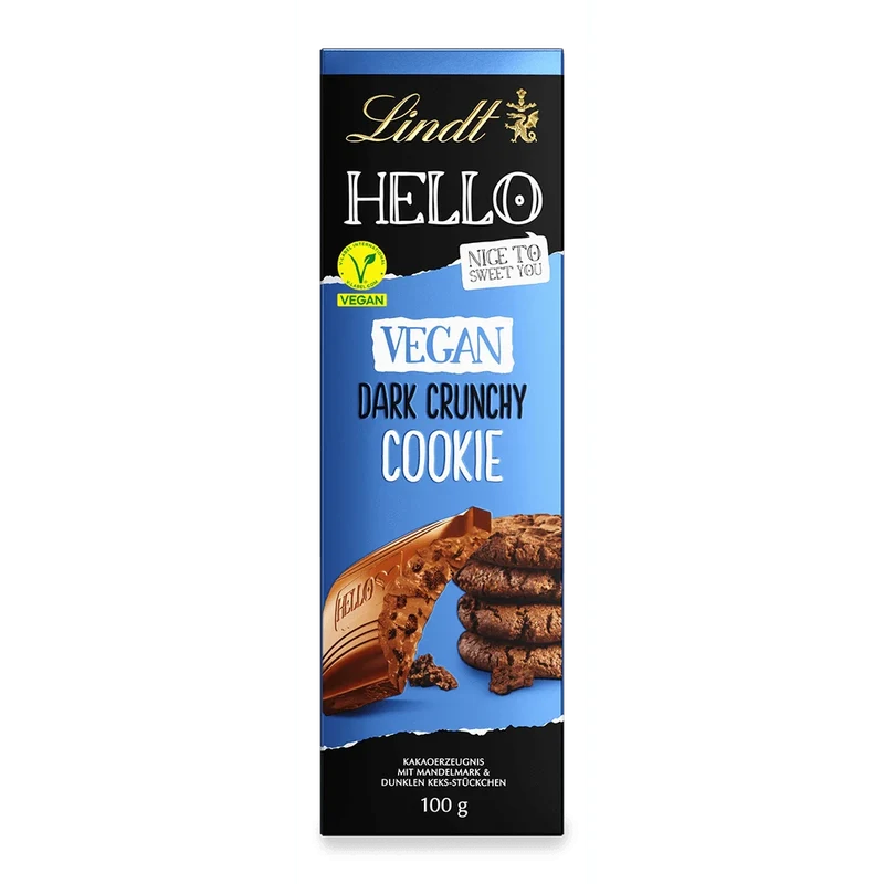 Lindt HELLO Vegan Schokolade Cookie Hafer Drink 100g