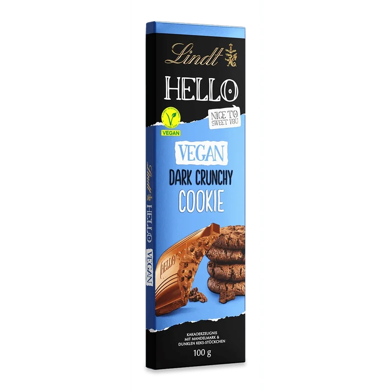 Lindt HELLO Vegan Schokolade Cookie Hafer Drink 100g