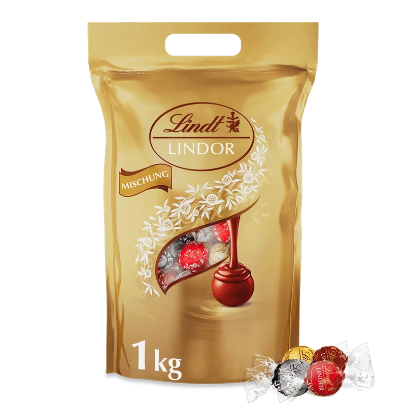 Lindt Lindor Kugeln Mischung, 1000g Beutel, 1er Pack