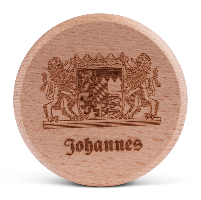 Bierglasdeckel "Wappen" mit Wunschname