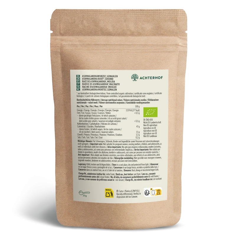Bio Ashwagandha Pulver (250g)
