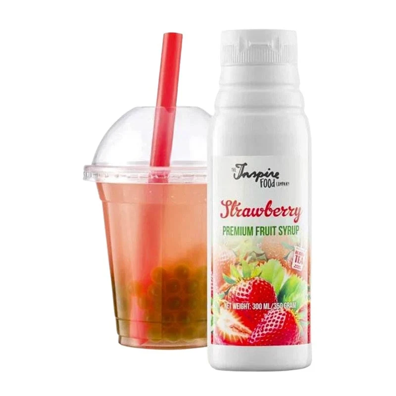 Fruchtsirup mit Erdbeergeschmack Bubble Tea 300ml (10 Portionen)