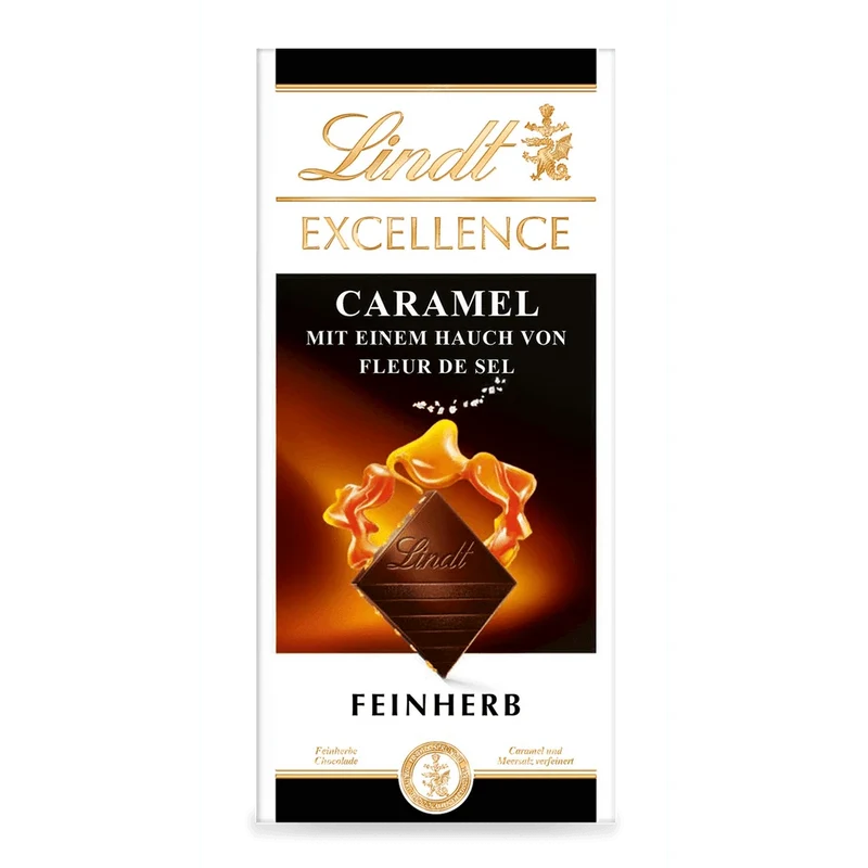 Lindt Excellence Caramel Fleur de Sel feinherbe Schokolade 100g