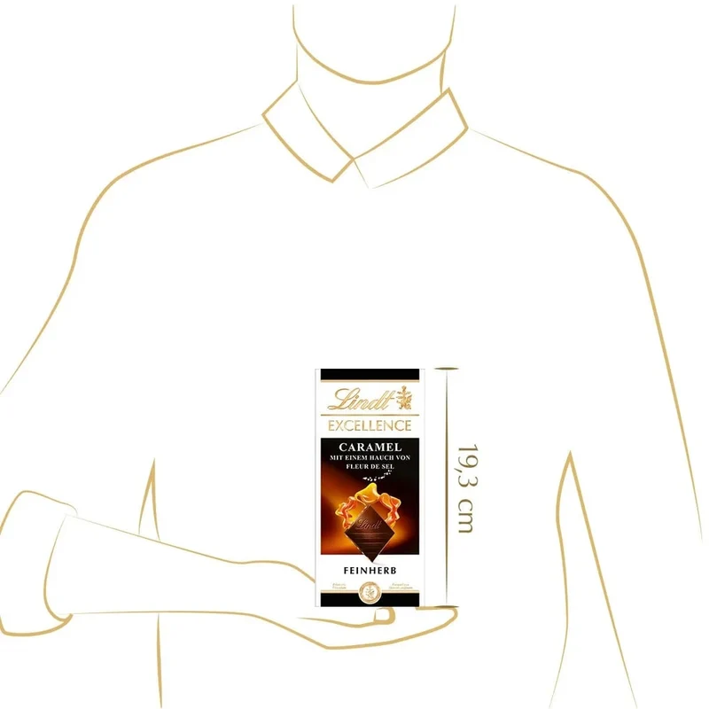Lindt Excellence Caramel Fleur de Sel feinherbe Schokolade 100g