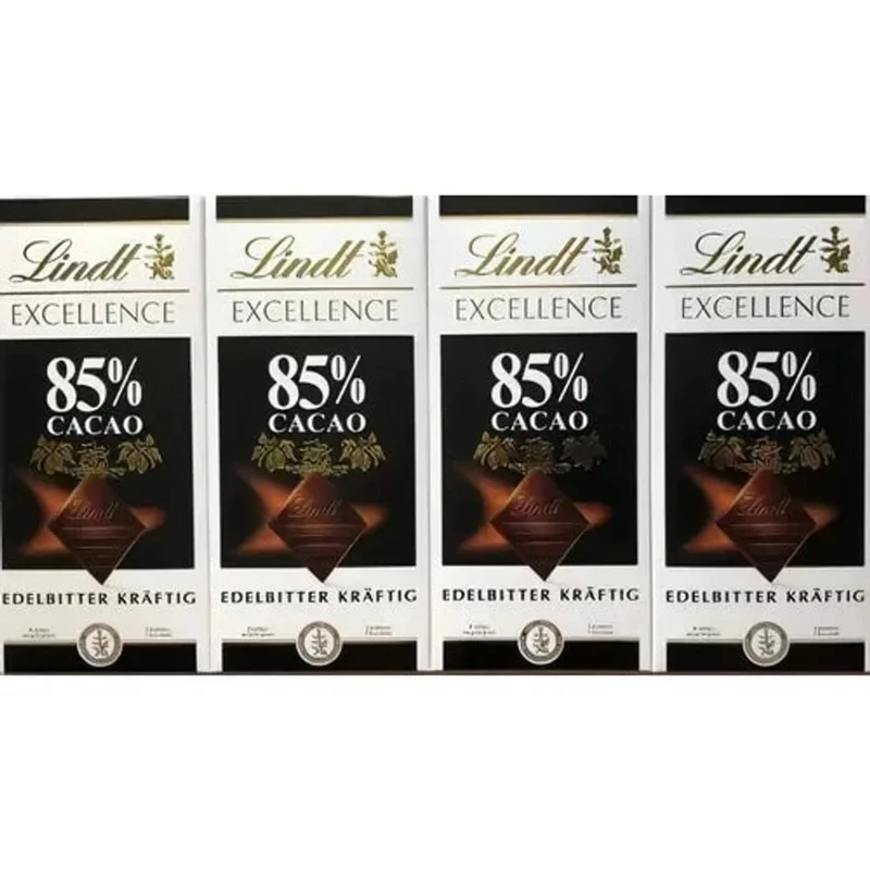 Lindt Schokolade Excellence Edelbitter Kräftig 85 % Cacao 4x 100g