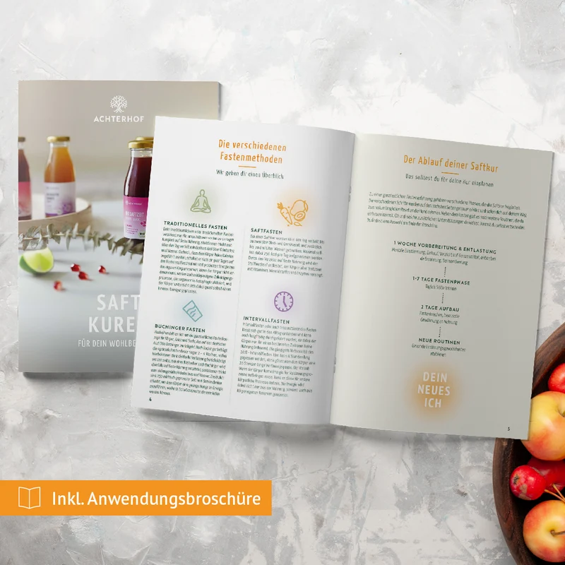 Saftzeit Bio Fastenkur 1-7 Tage (6 Flaschen pro Tag)