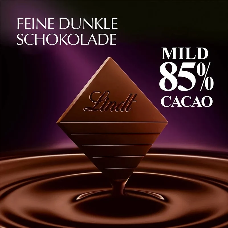 Lindt Excellence Edelbitter Mild 85% Cacao, Schokolade, 100g Tafel