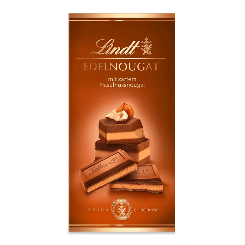 Lindt Edel-Nougat Schokolade 100g Tafel