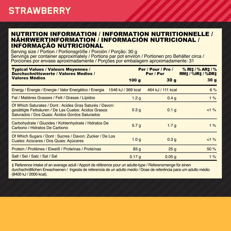 100% Gold Standard Isolate (930g)