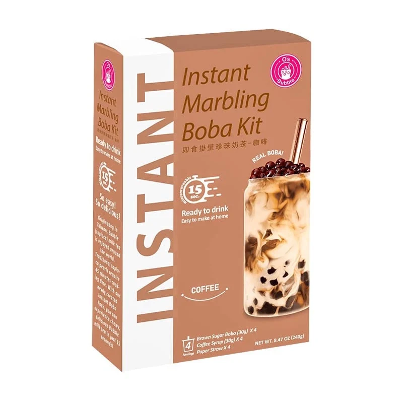 Marbling Boba Kit: Mach deinen eigenen Bubble-Kaffee-Tee 4er-Pack