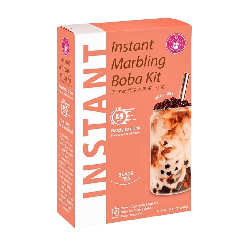 Marbling Boba-Kit Mach deinen eigenen Bubble-Schwarztee 4er-Pack