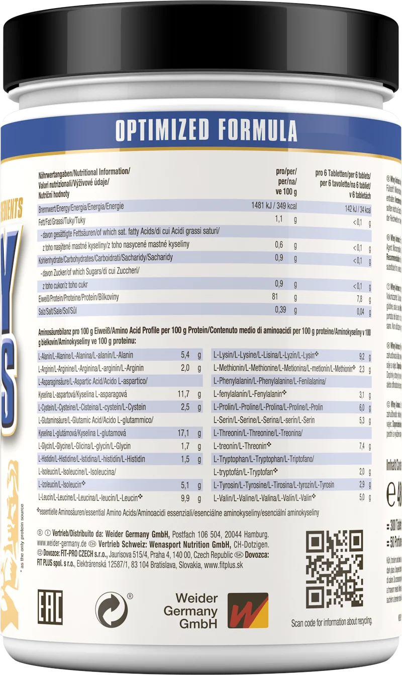 Whey Amino's (300 Tabletten)