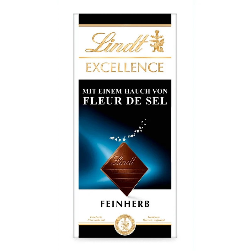 Lindt Excellence Fleur de Sel, Meersalz, Schokolade, 100g