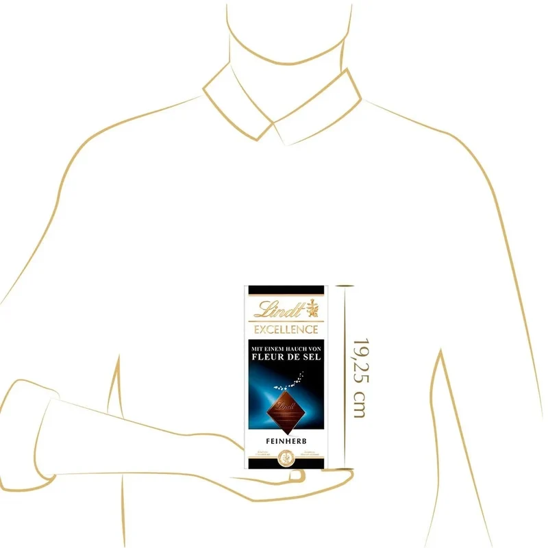 Lindt Excellence Fleur de Sel, Meersalz, Schokolade, 100g