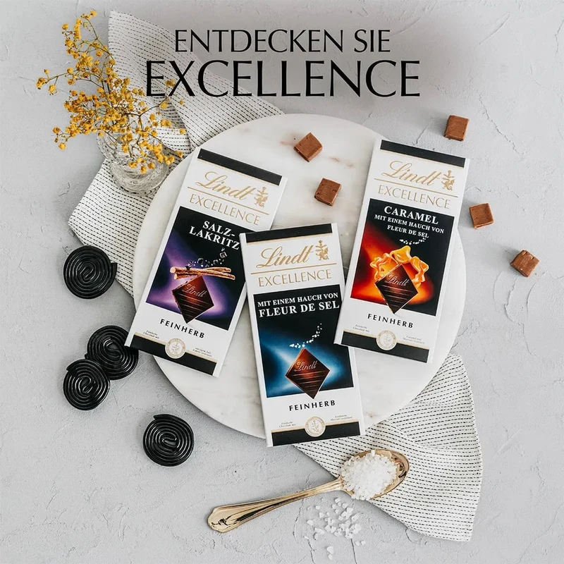 Lindt Excellence Fleur de Sel, Meersalz, Schokolade, 100g