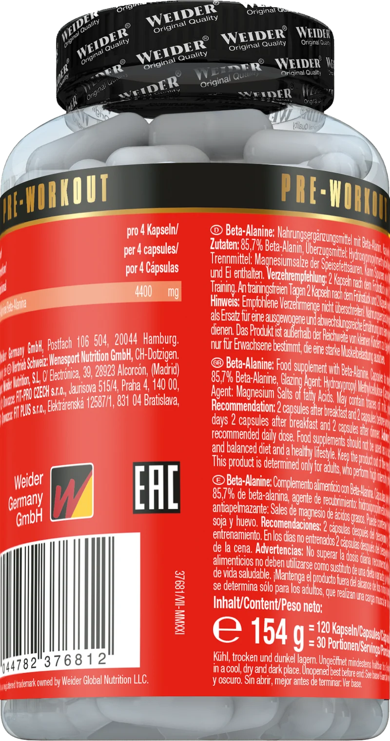 Beta Alanine (120 Kapseln)