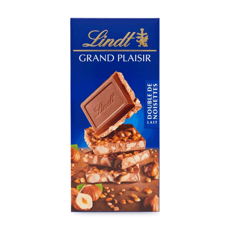Lindt Grand Plaisir Haselnuss mit Vollmilch Schokolade Tafel 150g